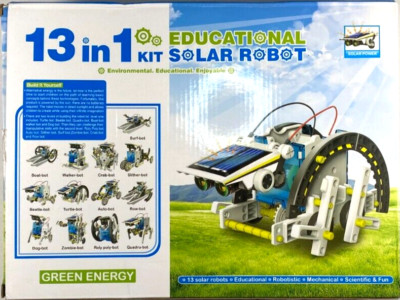 STEM 13-In-1 Solar Power Robots Creation Toy DIY Robotics Kit - Open Box
