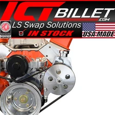 ICT Billet SBC Power Steering Bracket Pump Bracket (for Electric Water Pump)