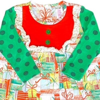 ric rac ruffles christmas dress Ric Rac and Ruffles Christmas dress 2T RRR