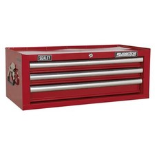 Sealey Add-On Chest 3 Drawer with Ball Bearing Runners - Red Tool Chest AP33339