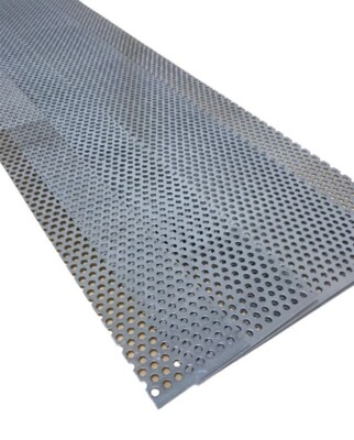 2 m Aluminium Lochblech Blechstreifen Lochplatten Lüftungsband