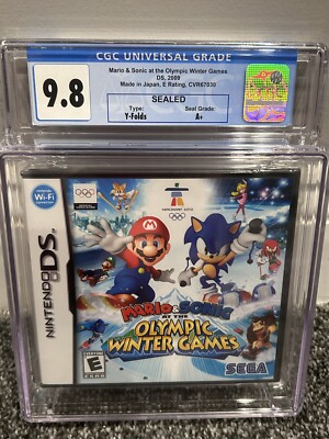 Mario & Sonic Olympic Winter Games Nintendo Ds SEALED NEW! Too Pop CGC 9.8 A+  