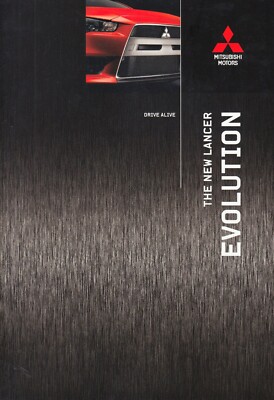 MITSUBISHI LANCER EVO Evolution GSR MR english language Prospekt Brochure 9