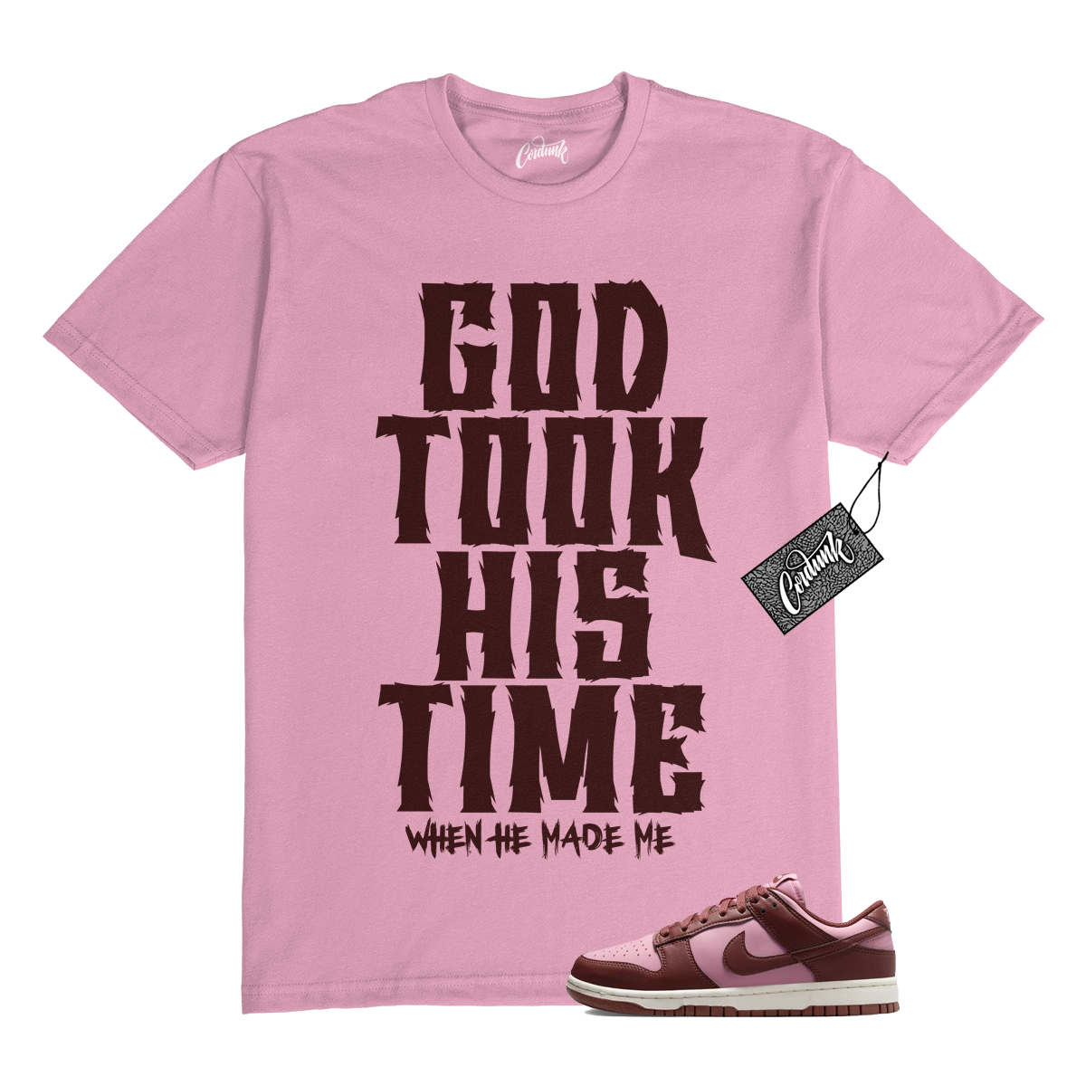 T shirt Dunk Dark Pony Elemental rosa bassa Next Nature abbinata G2