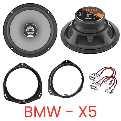 Kit haut-parleurs coaxial Hertz X165 UNO compatible pour BMW X5 - E53 - Photo 1/4