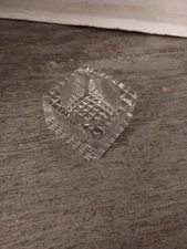 1.5" Square Clear Glass Salt Cellar Dip Bowl