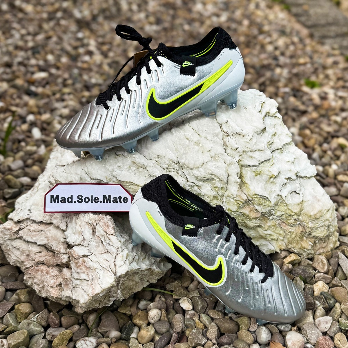 Nike Legend 10 Elite SG-PRO AC Silver Football Boots DV4329