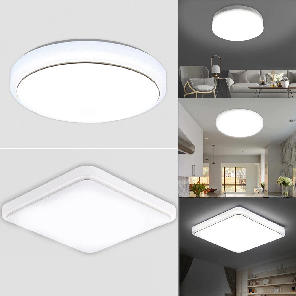 Bright Round LED Ceiling Light Panel Down Lights Living Room Bathroom Wall Lamp