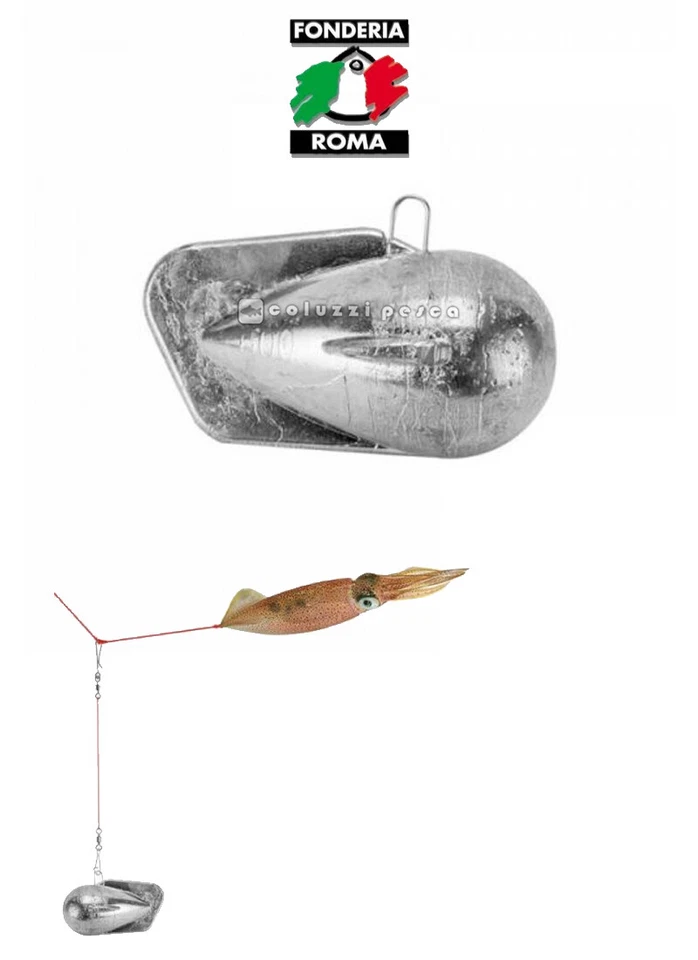 PIOMBO FONDERIA ROMA DEEP TEASER PESCA BARCA TRAINA