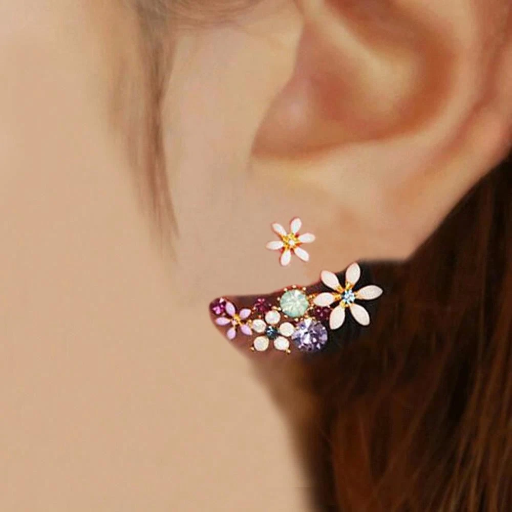 Hanging flower earrings online