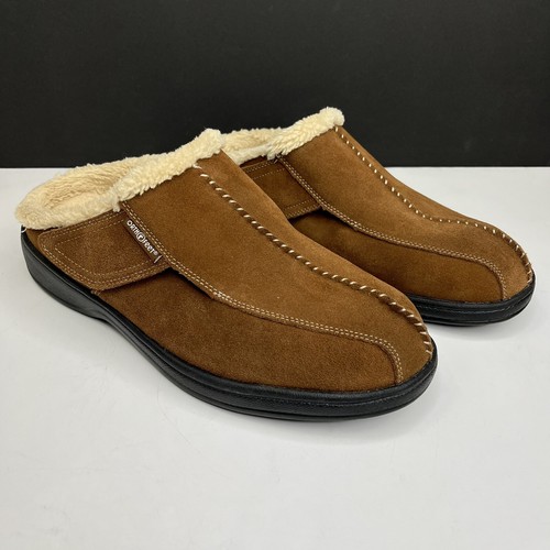 OrthoFeet Slippers Men's 12 Brown 