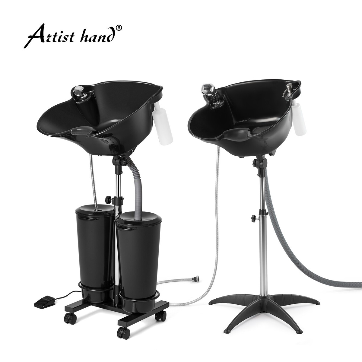【TA】 Adjustable Shampoo Bowl Portable Salon Barber Basin Hair