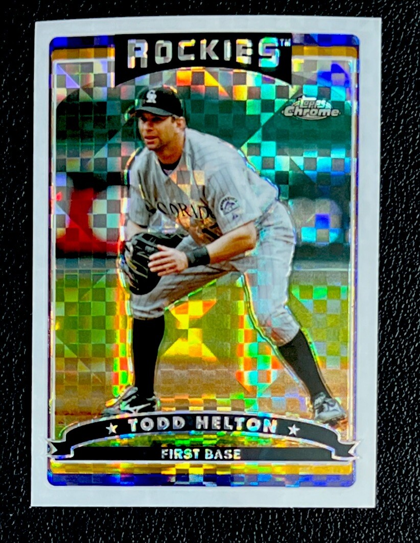 2006 Topps Chrome - Todd Helton #105 X-Fractor for sale