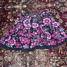 floral skirt with lace