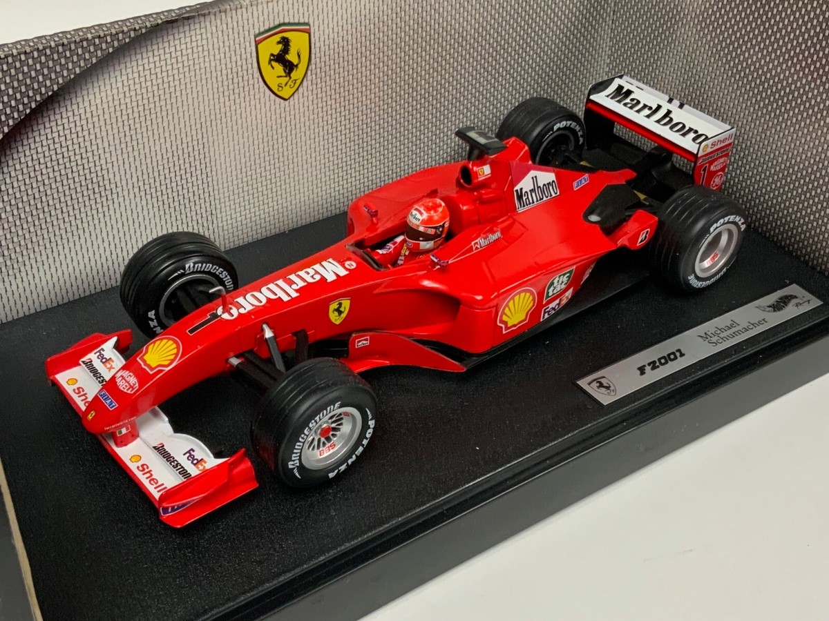 【未開封・新品】1/18 Hot Wheel Ferrari F2001 1/18 Hot Wheels Ferrari F2001 from 2001 Michael Schumacher