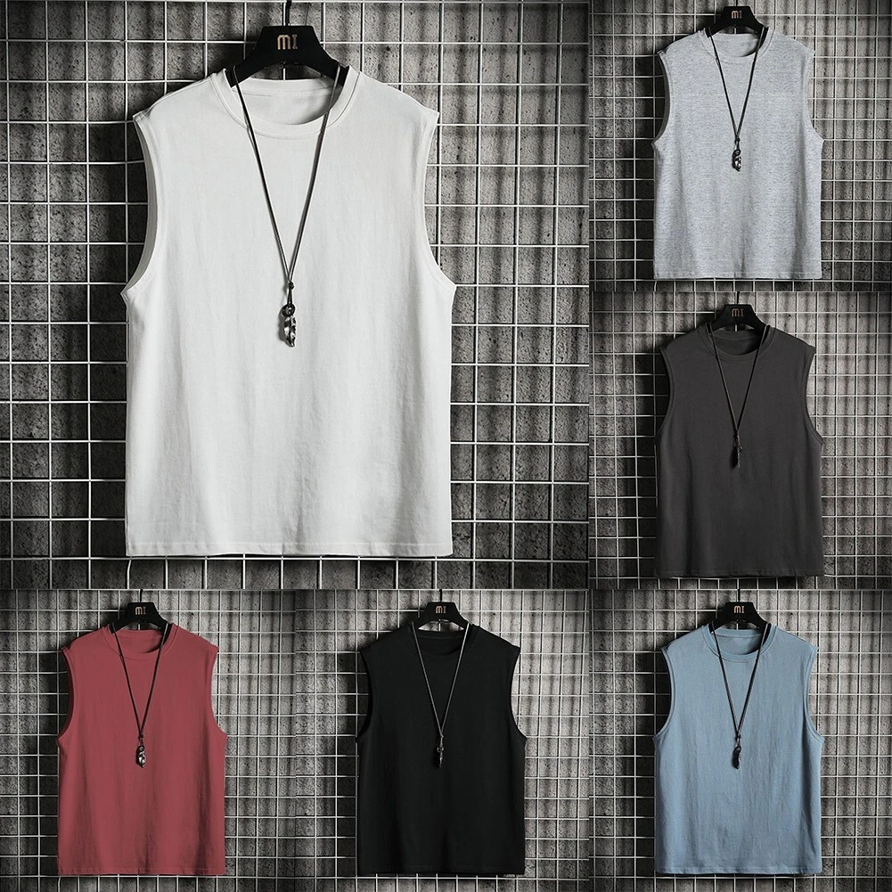 Canotta Uomo A Rete Muscoli – Slim Fit, Traspirante, Senza Maniche – Bianca