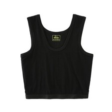Les Lesbian Tomboy Chest Breast Binder Vest Crop Top Anti-curling Underwear Soft