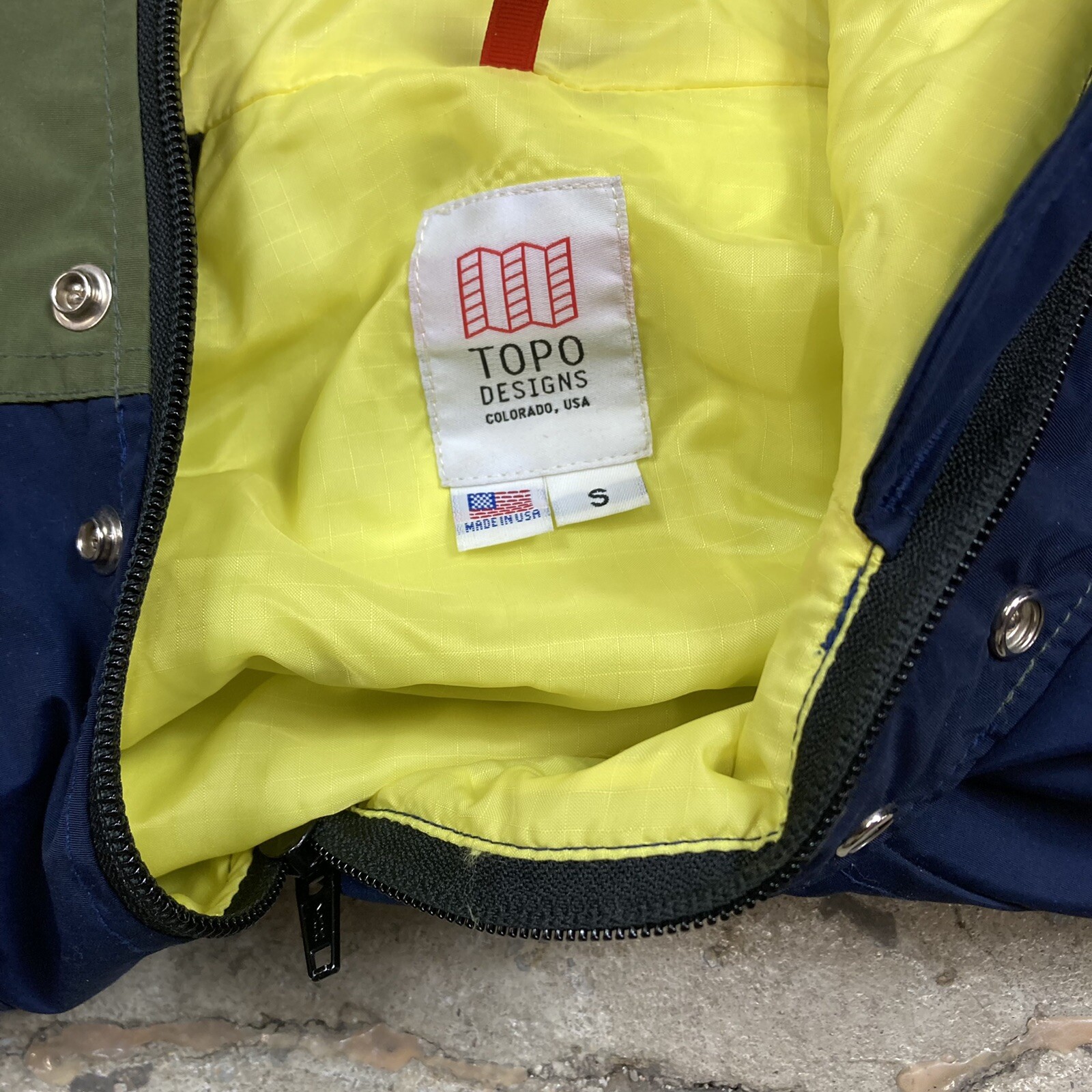 Topo Designs 60/40 Rain Jacket Parka Men’s Small Made… Gem