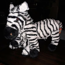 ADVENTURE PLANET BIRTH OF LIFE MOTHER ZEBRA AND BABY ZEBRA SET PLUSH 