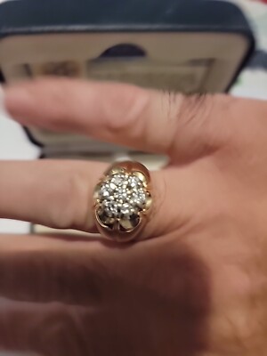14K Vintage ring ヴィンテージリング　ゴールド Vintage 14K Gold Ring with .90+ Carats of Diamonds & $3,320