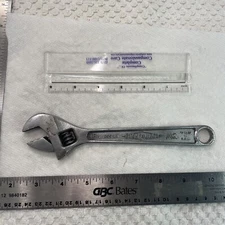 Vintage Diamond Tool & Horseshoe Co. 8" Adjustable Wrench Made in USA