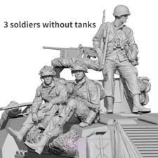 1/35 US WWII Infantry Resin Figures Set (3pcs) – Soldiers for Tank Diorama