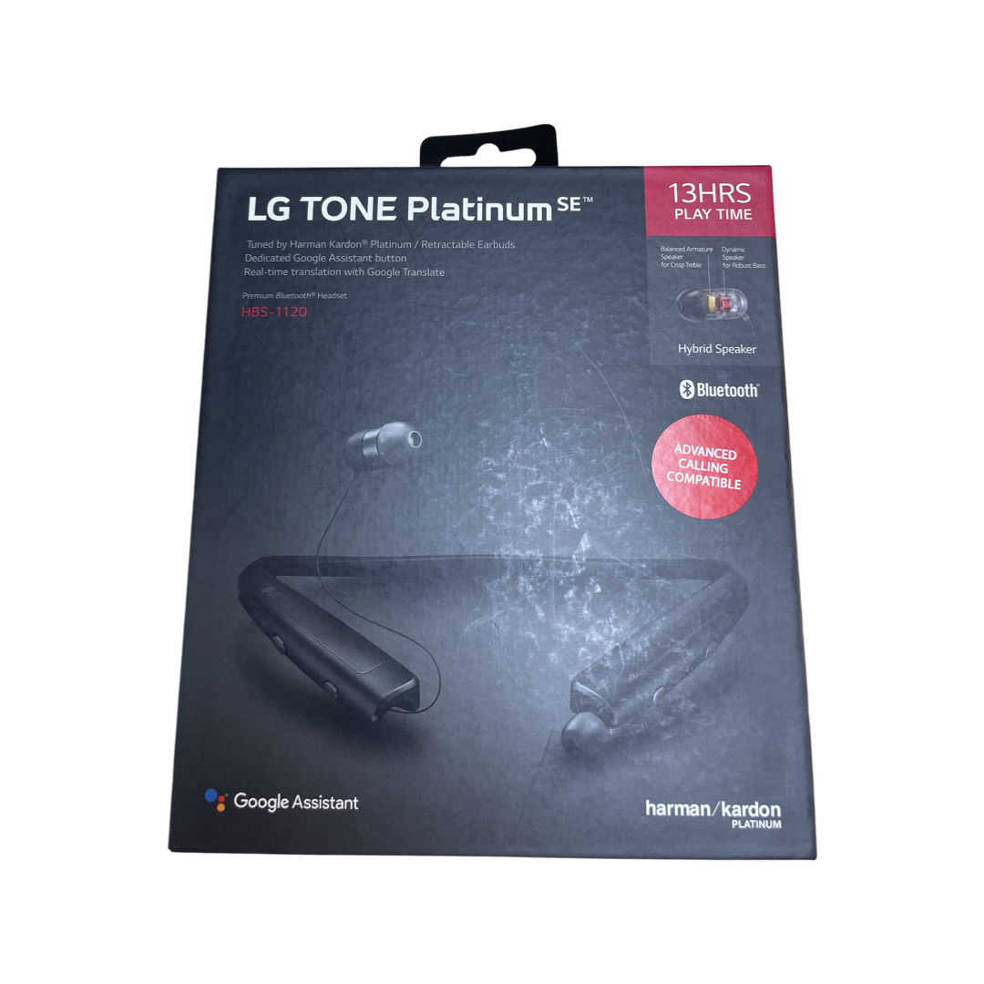 Lg Tone Platinum Hbs 11 Bluetooth Headset Harman Kardon Sound Black Openbox Ebay