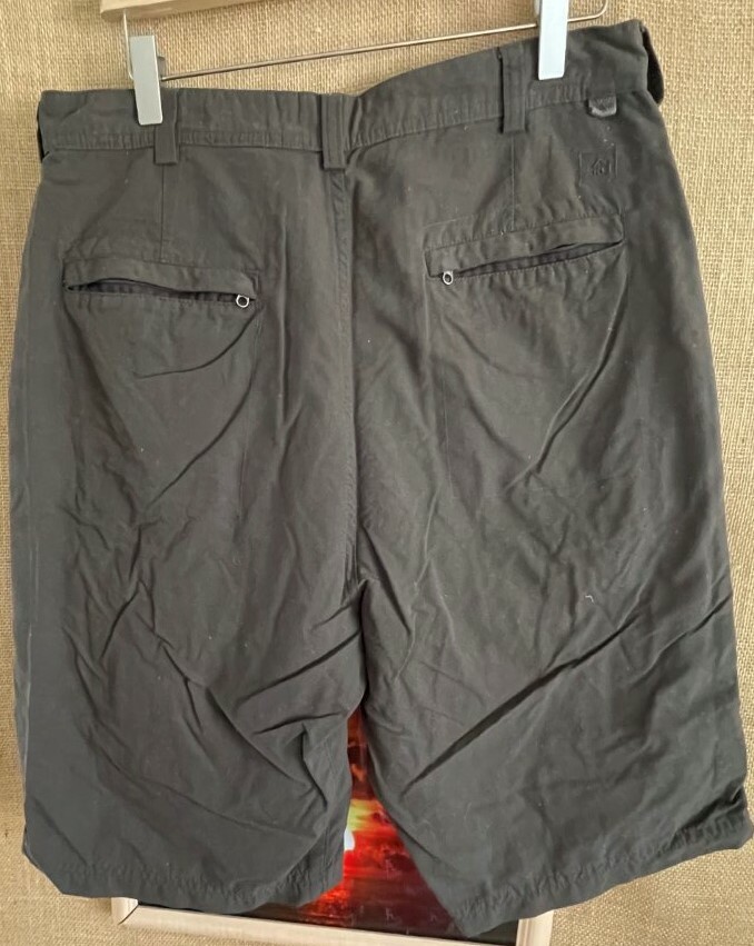 REI UPF 50+ men’s brown flat cargo shorts 34 Gem