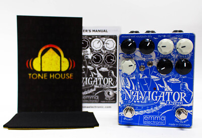 ギター emma electronic NAVIGATOR Delay Emma Electronic Navigator Delay with Tap Tempo Guitar Effect Pedal