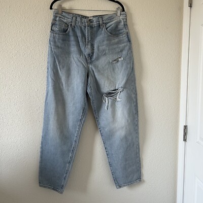 Levi s High Loose Taper Big E High Waist Jeans Women Size 31 