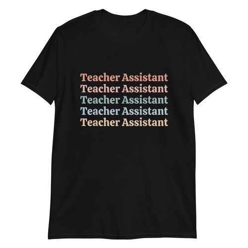 T-shirt vintage assistente insegnante back to school - Foto 4 di 5