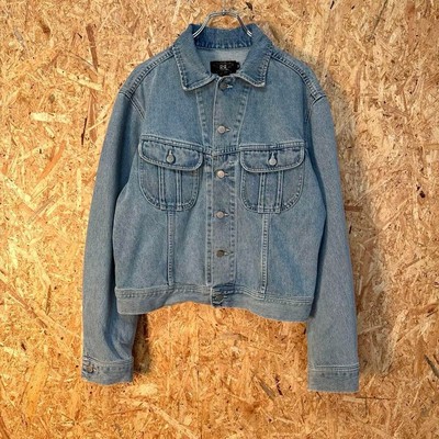 90s RRL Ralph Lauren denim trucker jacket three star tag vintage 