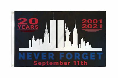 3x5 USA Sept September 11th 2001 Remembrance Memorial 150D Poly Flag 3'x5' EE