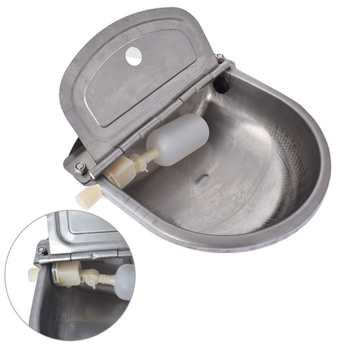 Automatic Water Stainless Steel Trough Horse Cow Dog Drink Sheep Auto Bowl New