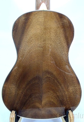 Solid Acacia Koa Tenor Ukulele,Sun abalone rosette, HUA537 - Picture 4 of 5