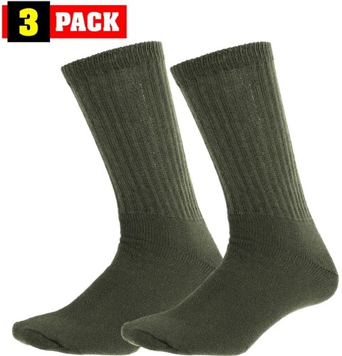 Athletic Crew Socks 3-Pack | Durable, Comfortable Physical Training US-Made - Picture 7 of 9