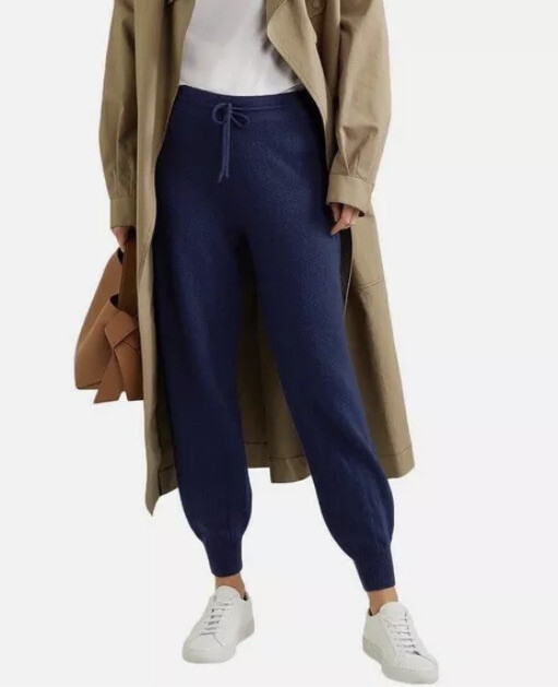 Theory Wool/cashmere Relaxed Track Pants Joggers Royal Navy Size Small for sale online | eBay