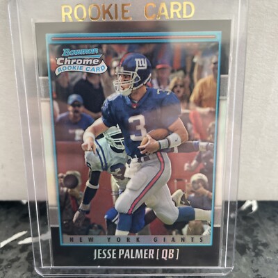 2001 Bowman Chrome RC Refractor 1473/1999 Jesse Palmer #188 Giants Florida ESPN