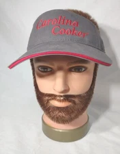 Carolina Cooker Sun Visor Cap Hat Gray Adjustable