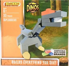Blokko Building Blocks Dinos 33 Pieces Ages 6+ Builds Everything You See