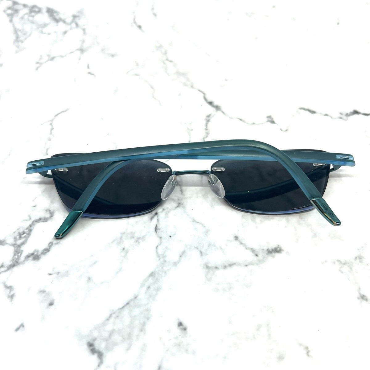 Silhouette 5379 40 6056 Titanium Blue Rimless Eyeglasses 