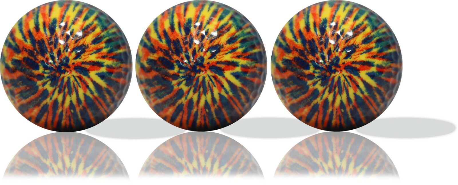 Yellow TieDye Golf Balls 12 Pack Perfect Gift Idea eBay