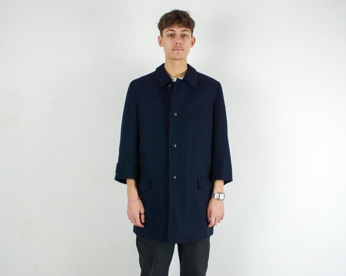 LODEN FREY Mens L Wool Jacket Over Coat Winter EU 52 Warm Mac Outerwear Top VTG - Picture 3 of 12
