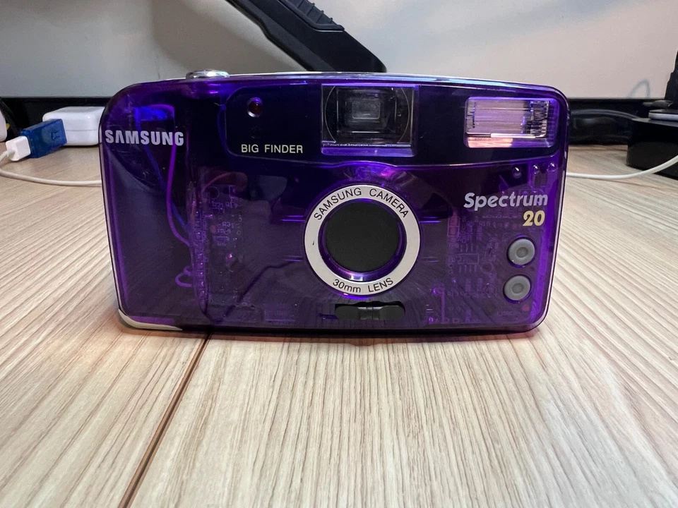 Cámara fotográfica Samsung Spectrum 20 Big Finder 35 mm púrpura translúcido no funciona Foto 2 de 4