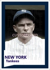 Cedric Durst - 1927 New York Yankees - 2.5 x 3.5 custom card (blank back)
