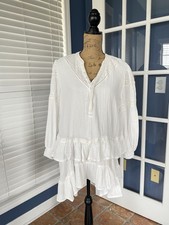 Free People Sachi Mini Dress Ivory Cotton Size Medium Boho