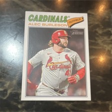 Topps Heritage 2026 Cardinals Alec Burleson Thomas Saggese 2 Card Lot