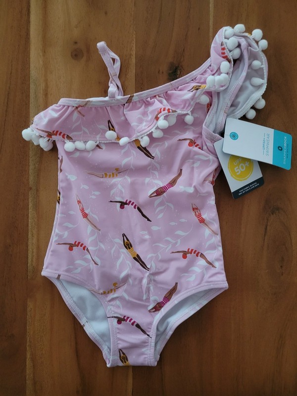 Snapper Rock Girls Swimsuit ; Size 2T ; UPF 50+ ; Brand New, In Bag With Tags