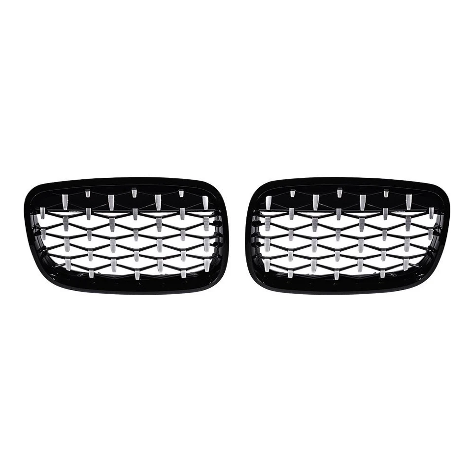 New 51137157687/8 Diamond Stars Front Kidney Grill Grille for BMW X5 E70 X6 E71 Foto 4 de 4