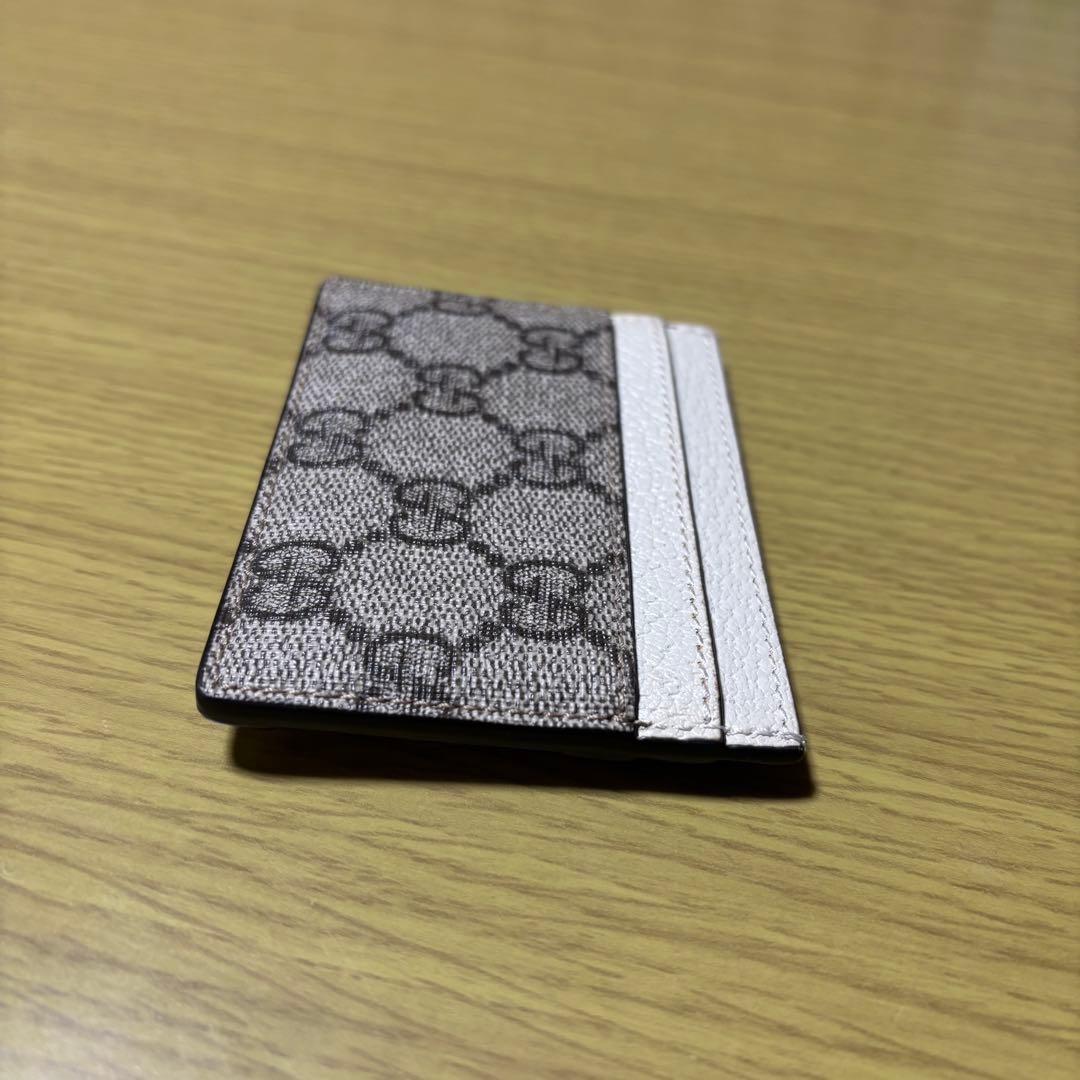 Gucci Ophidia GG Card Case White Unisex Wallet with Card Slots and Pocket thumbnail 7